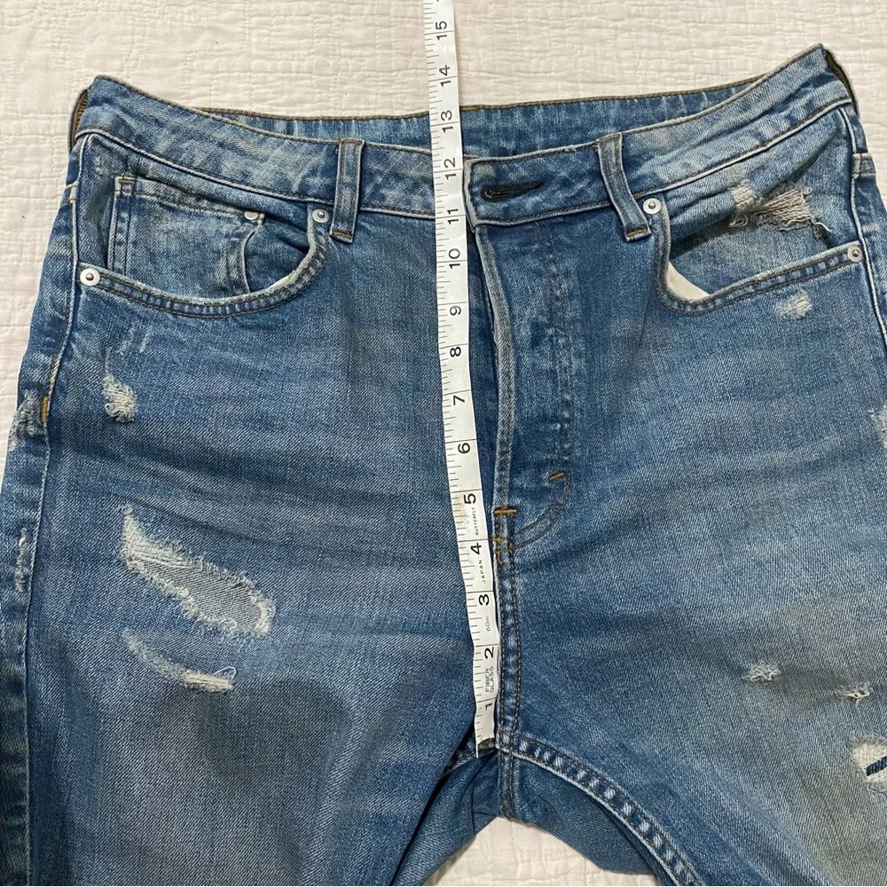 H&M &Denim Men’s 33 Waist Vintage Skinny Destroyed Distressed Used Condition